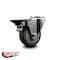 Service Caster 3.5'' Gray Poly Wheel Swivel Bolt Hole Caster with Posi Lock Brake SCC-BH20S3514-PPUB-PLB - alternate 3